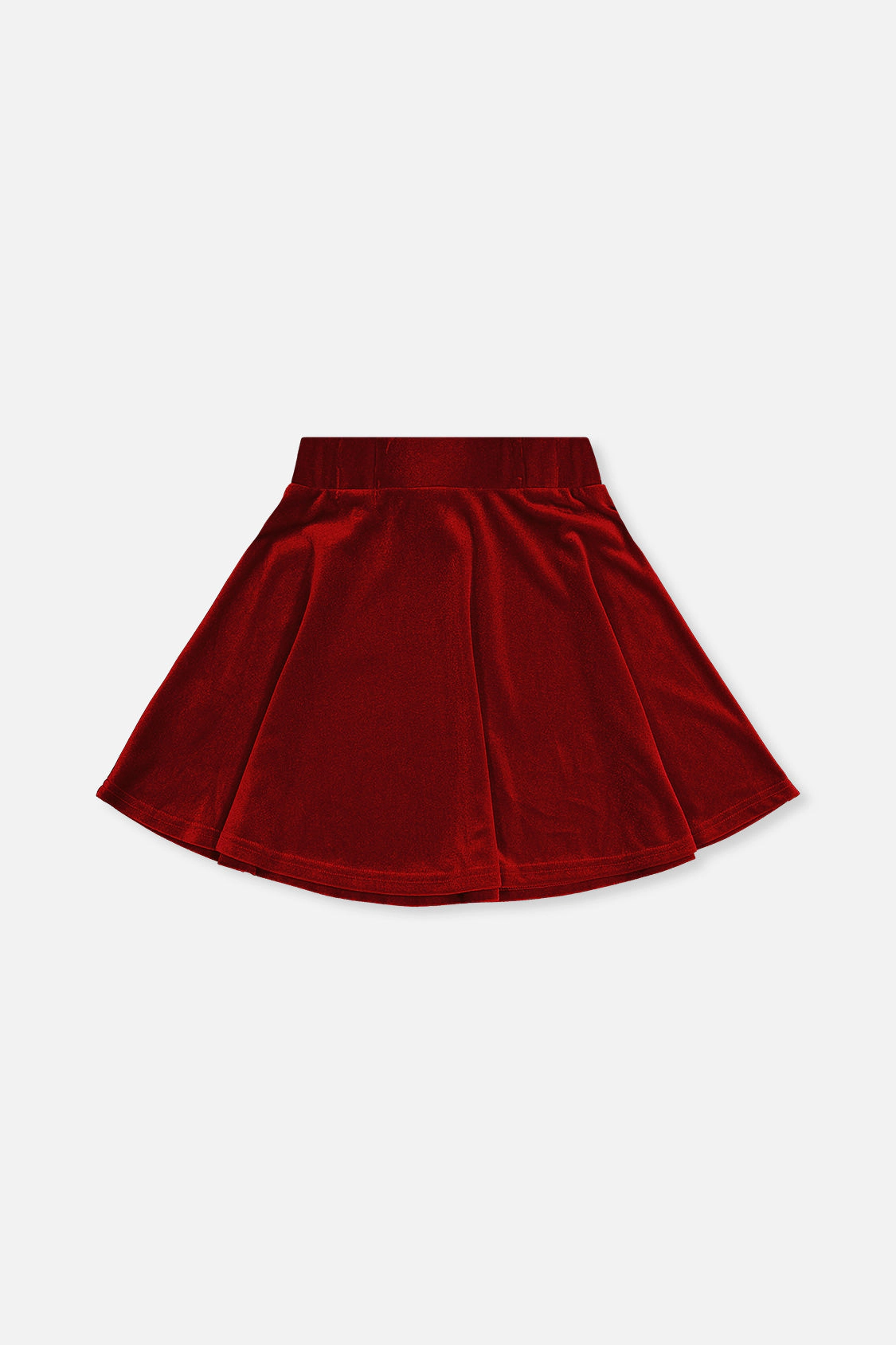 Deux par Girls Pleated Velvet Skirt