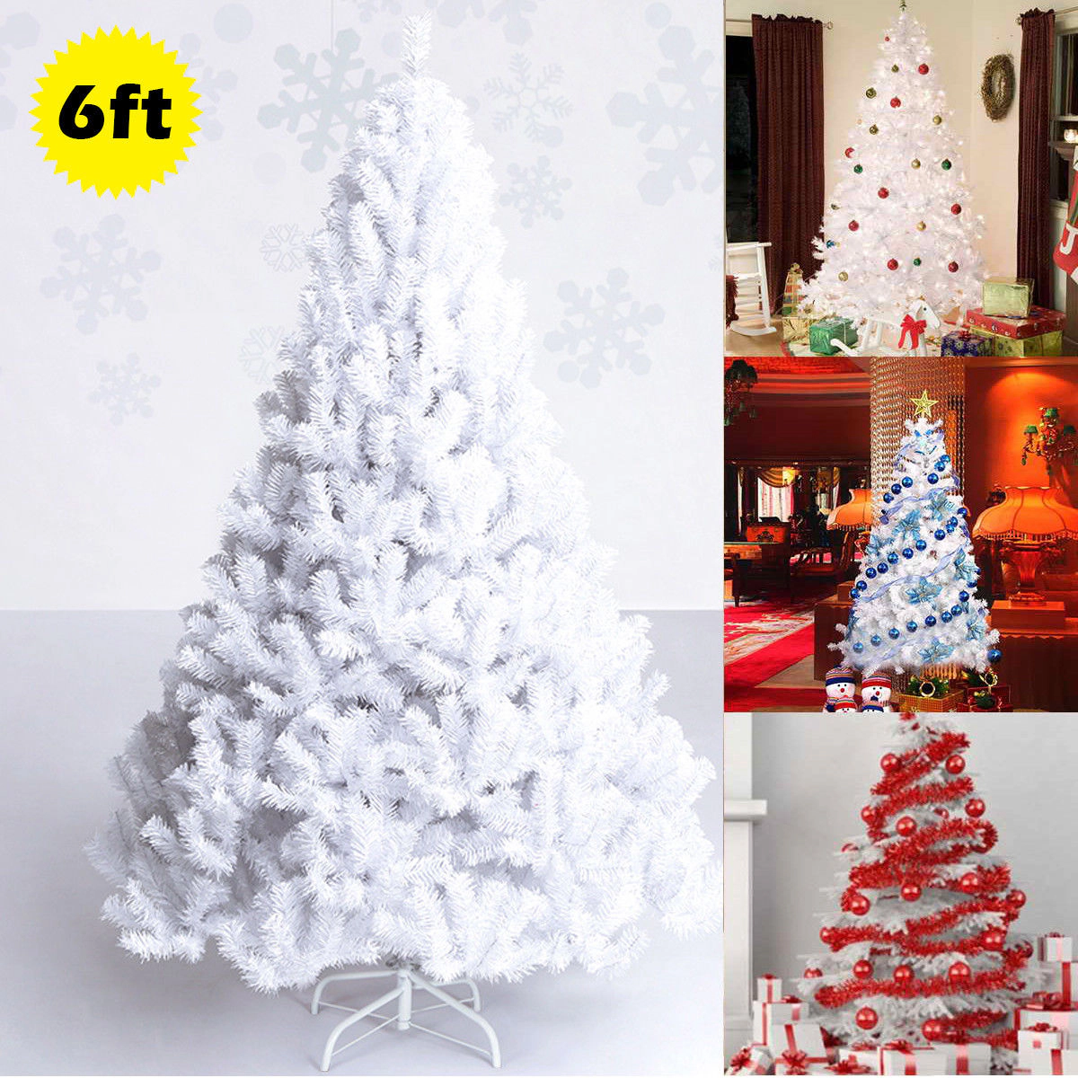 Costway Artificial 5/6Ft Christmas Tree Holiday Indoor Outdoor