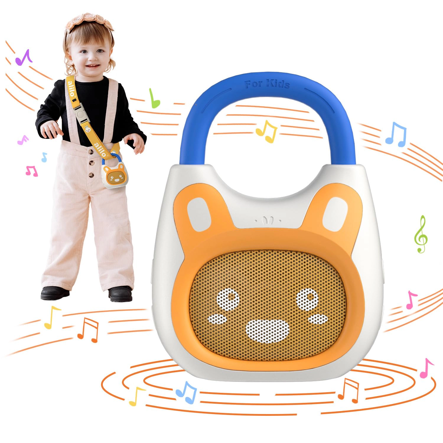 Alilo Pocket Bunny Kids Audio Player with 120+ Stories, Songs, Lullabies & White Noise