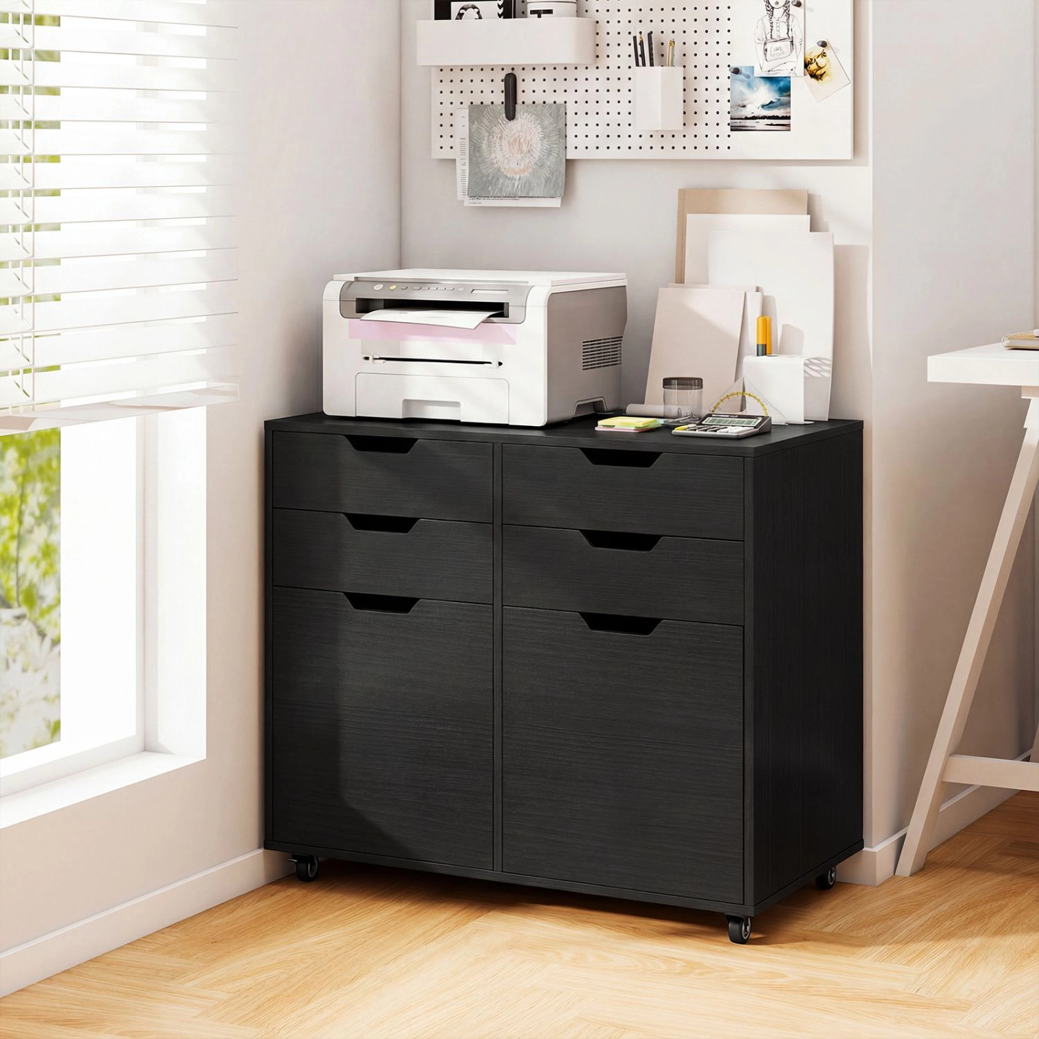 Slickblue 4 Drawer Storage Cabinet with Locking Wheels