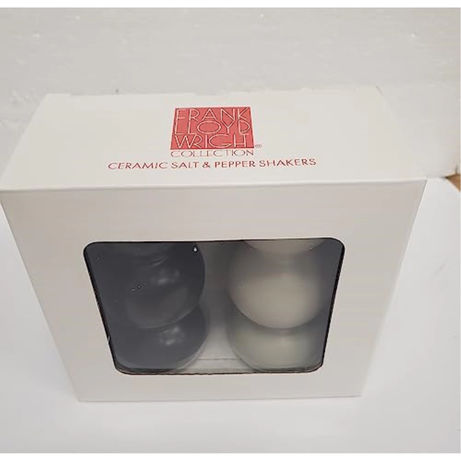 Pacific Giftware Frank Lloyd Wright Imperial Hotel Oya Stone Ceramic Salt and Pepper Shaker Set