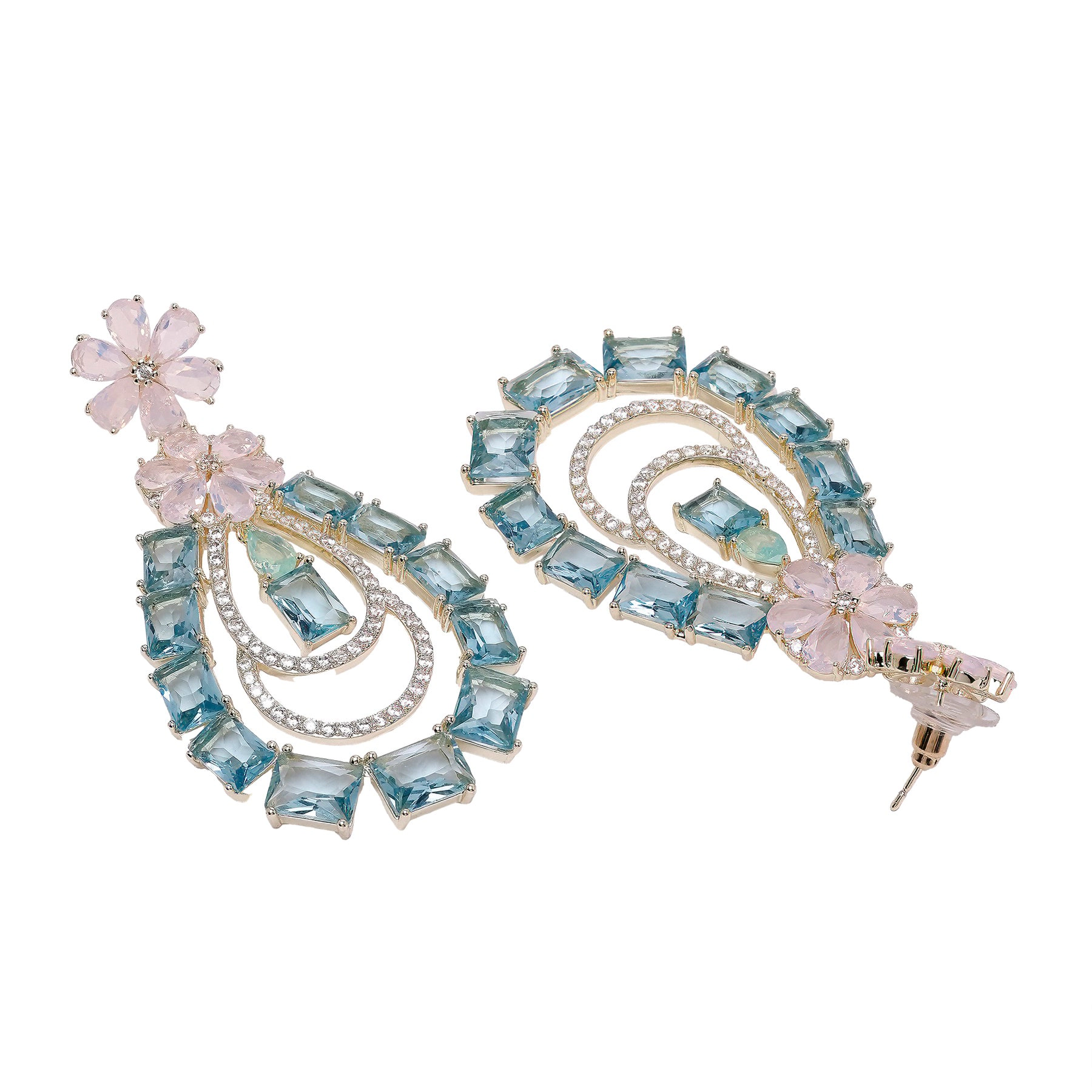 AGP PARIS Womens Diva Luxury Pendant Drop Earrings