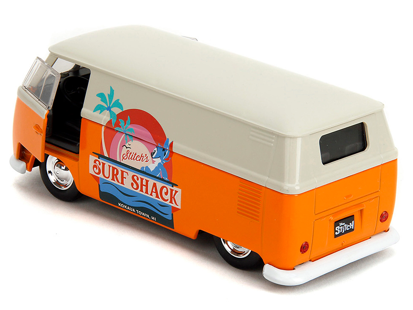 Jada 1961 Volkswagen Bus "Stitch's Surf Shack" Orange and Gray "Disney's Stitch" "Hollywood Rides" Series 1/32