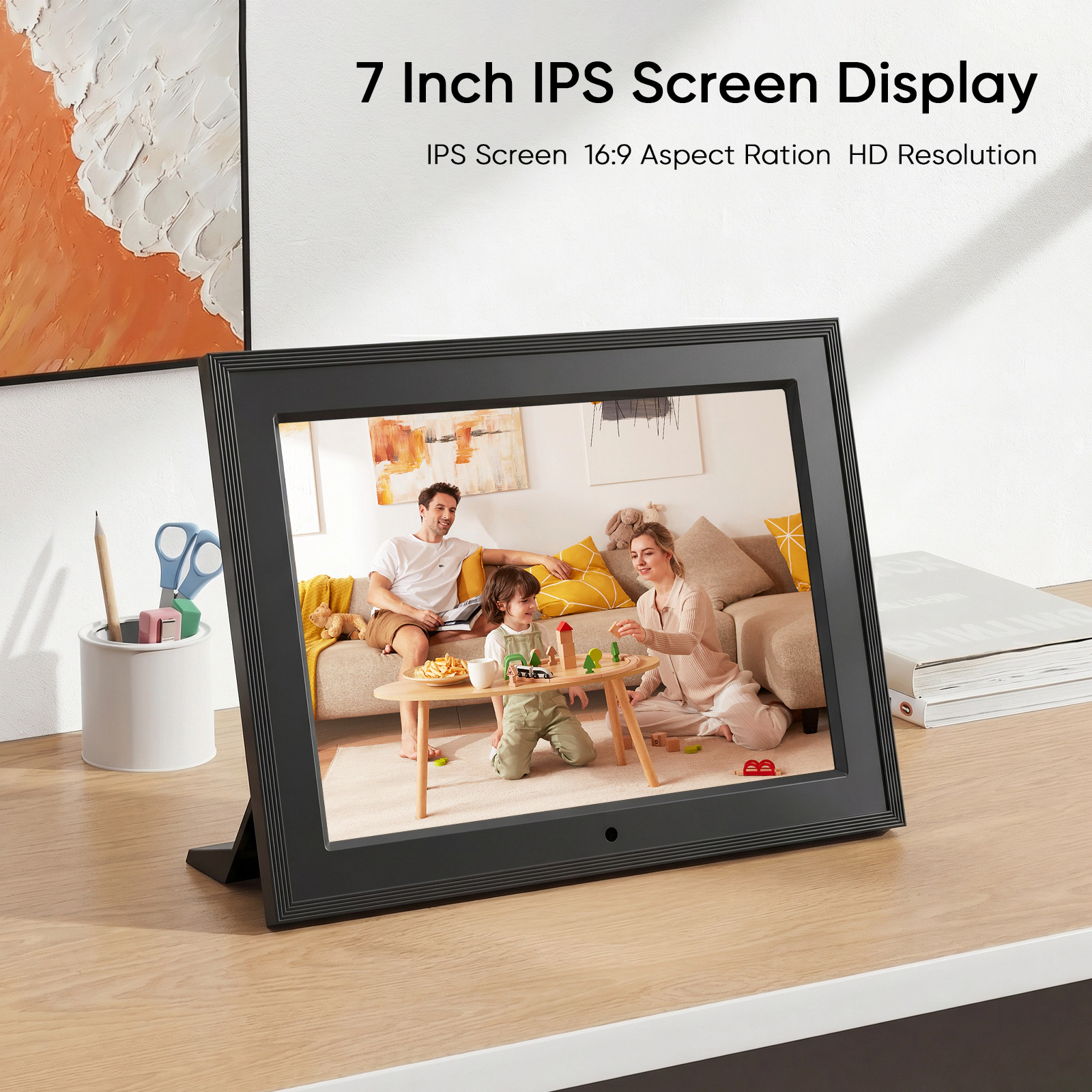 Eco4life 7" WiFi Digital Photo Frame IPS Instant Photo Share