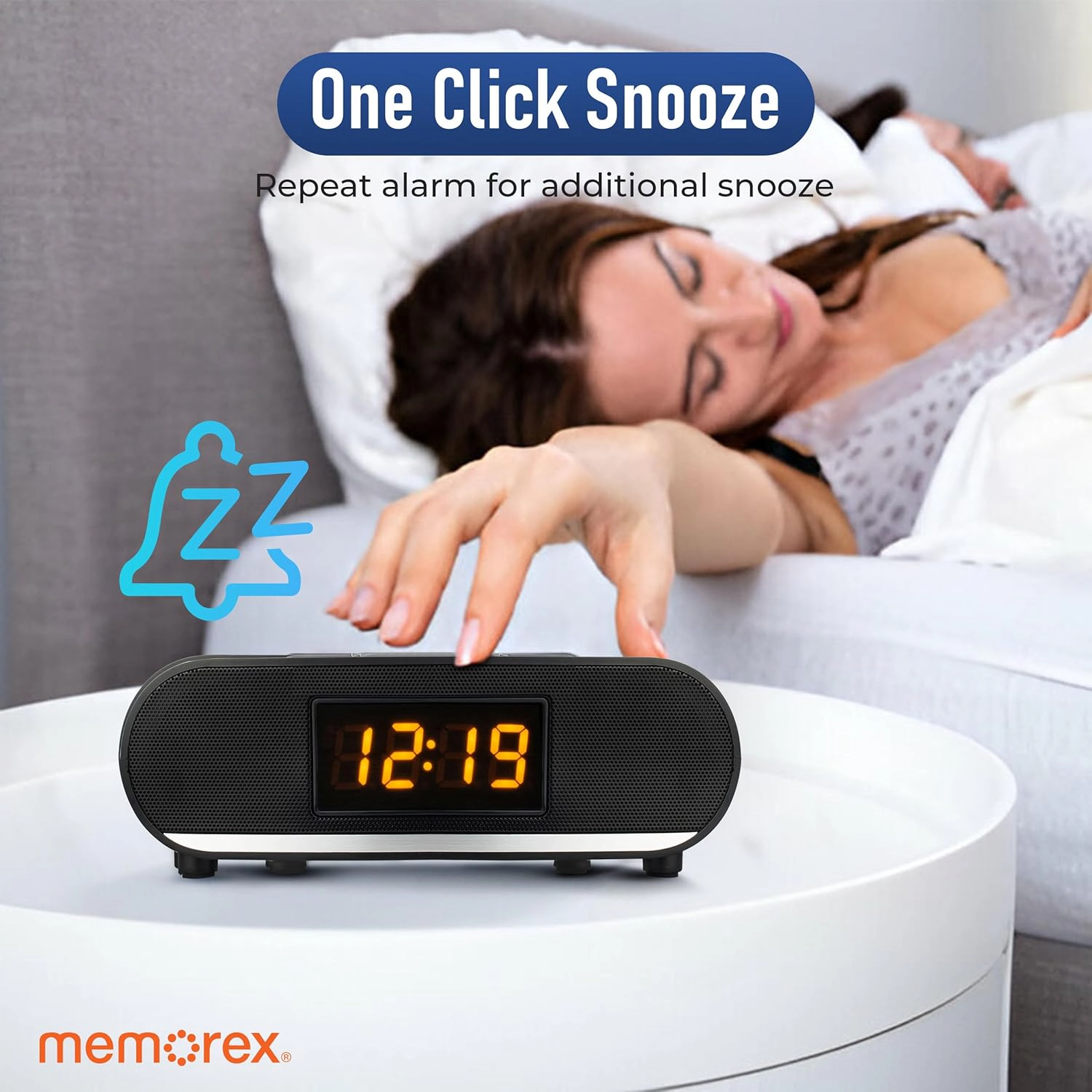 Memorex MX-CR160 Bluetooth Clock Radio - Black