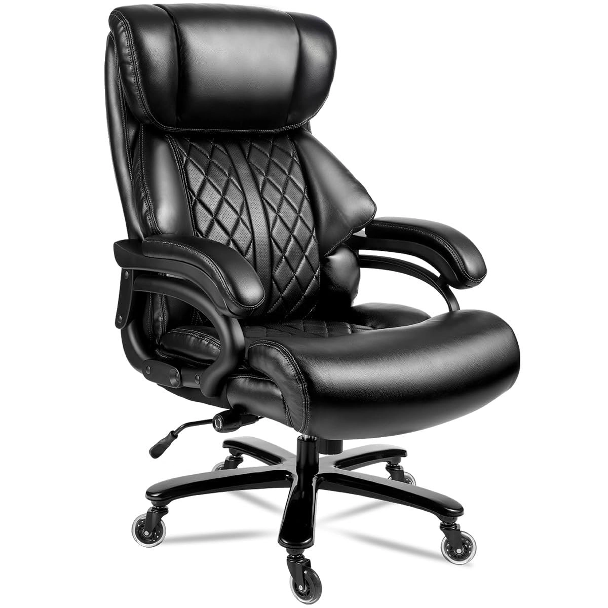 Platinum-Level Office Chairs Big And Tall Office Chair 500lb Capacity With Wide Spring Seat  For Heavy Capacity