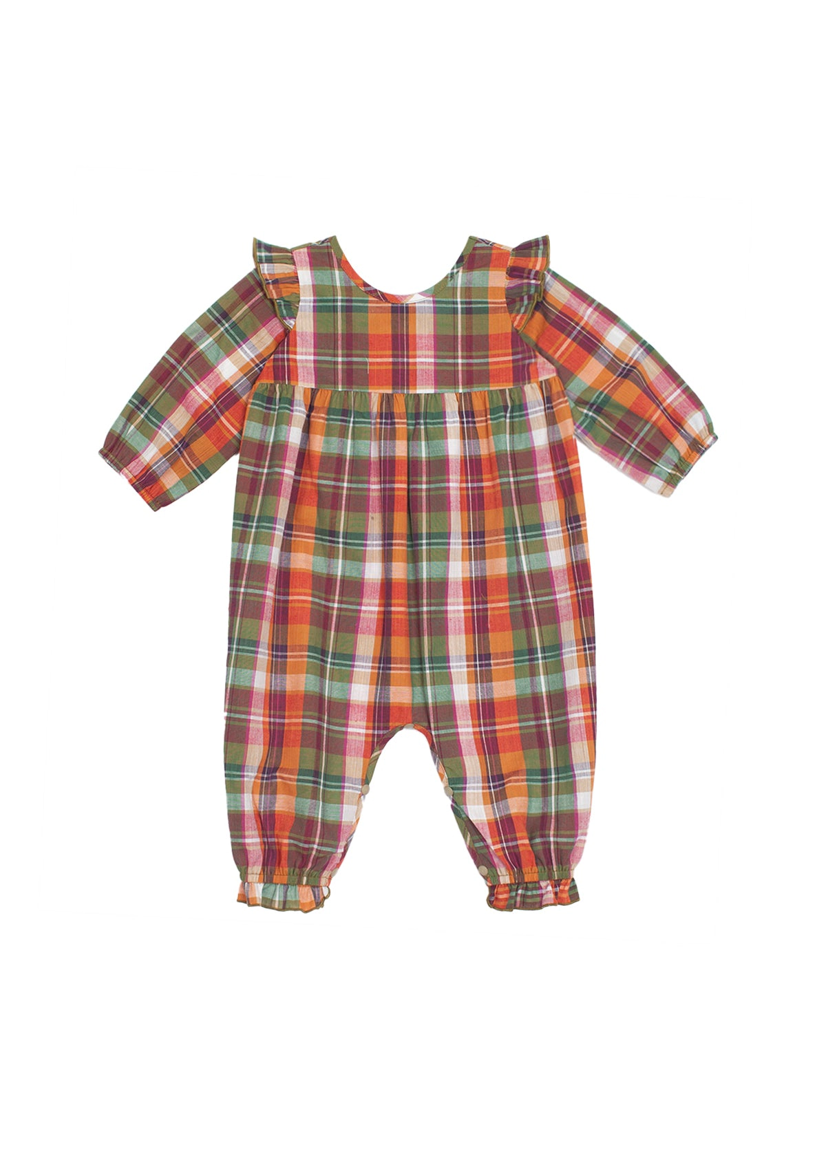 Mabel and Honey Pumpkin Patch Woven Romper