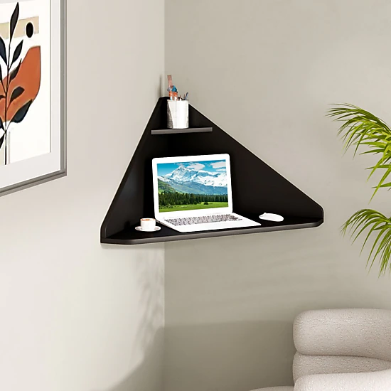 SlickBlue Floating Corner Computer Desk with Storage Shelf - JCPenney