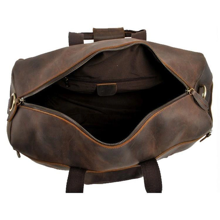 Steel Horse Leather Unisex The Asta Weekender | Handcrafted Leather Duffle Bag