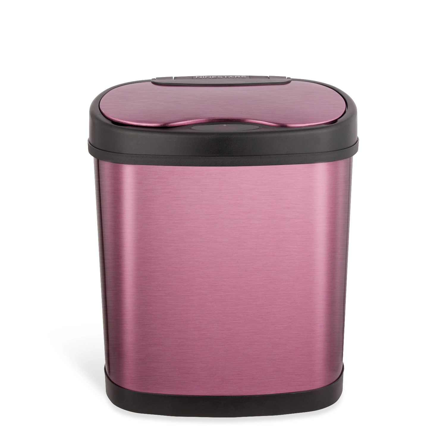 Ninestars Modern Oval 3.2-Gallon Stainless Steel Motion Sensor Trash Can