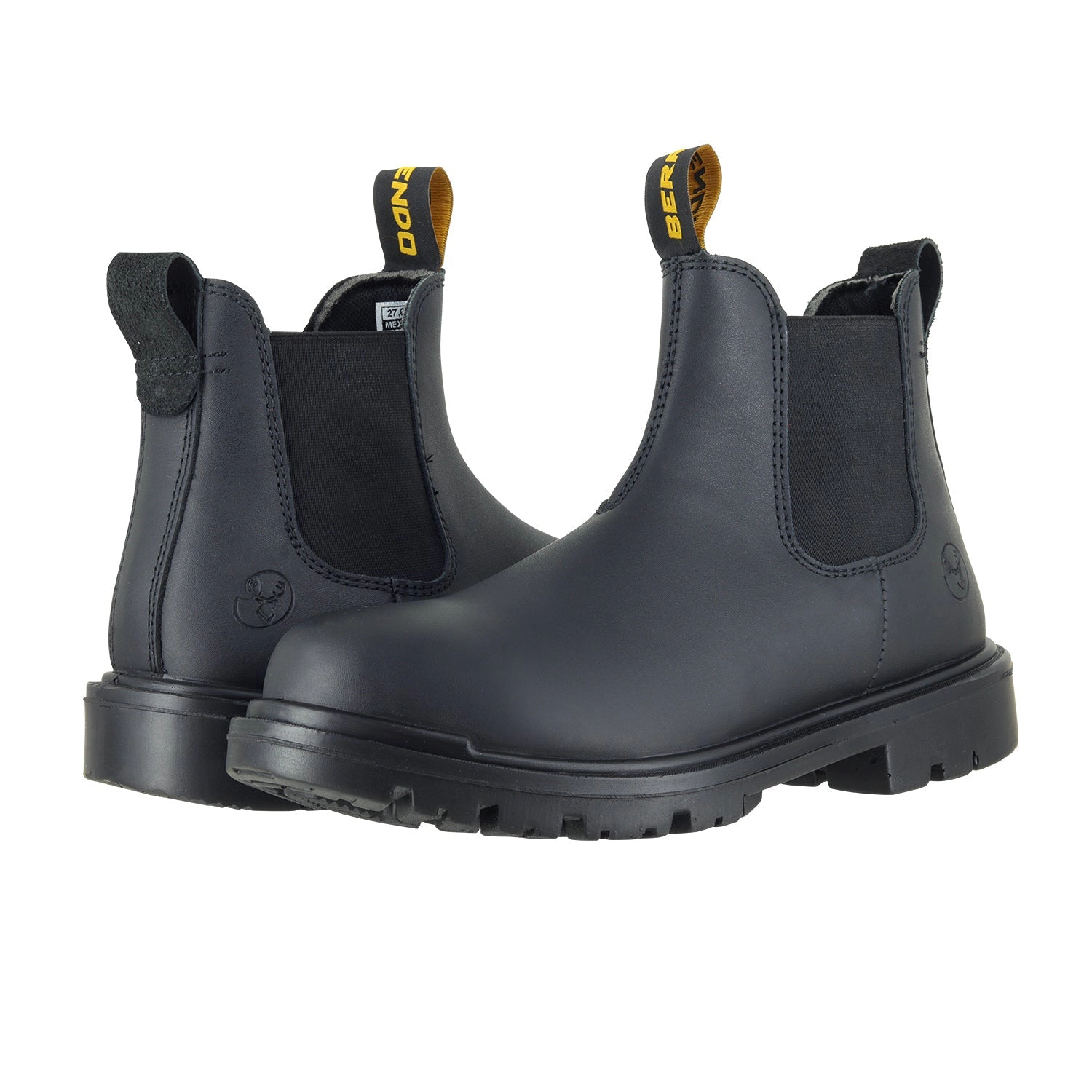 Berrendo Mens 6" Pull-On Steel Toe Work Boots, EH Rated, Oil-Slip Resistant