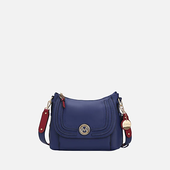 MKF Collection by Mia K Maggie Vegan Pebbled Leather Crossbody Bag
