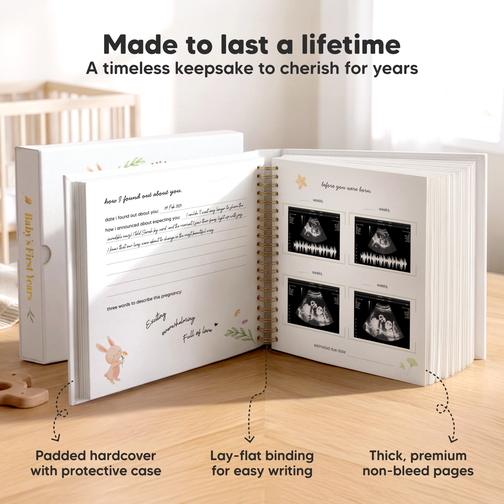 KeaBabies Muse Baby Memory Book