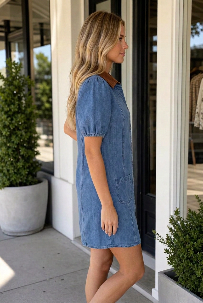 Threaded Pear Women's Winifred Color Block Shirt