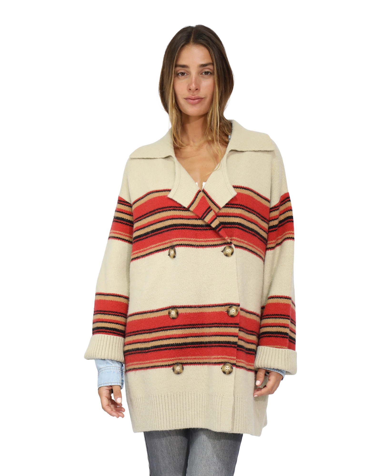 Belle & Bloom So Many Likes Oversized Knitted Cardi Coat