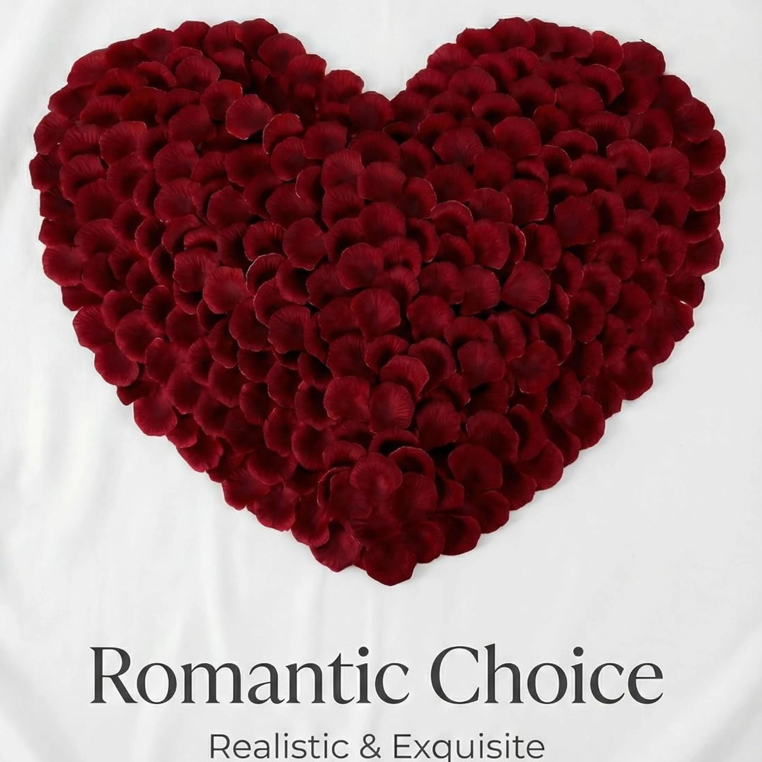 Stock Preferred Pack of 2200 Silk Artificial Rose Petals for Weddings, Parties and Romantic Decorations