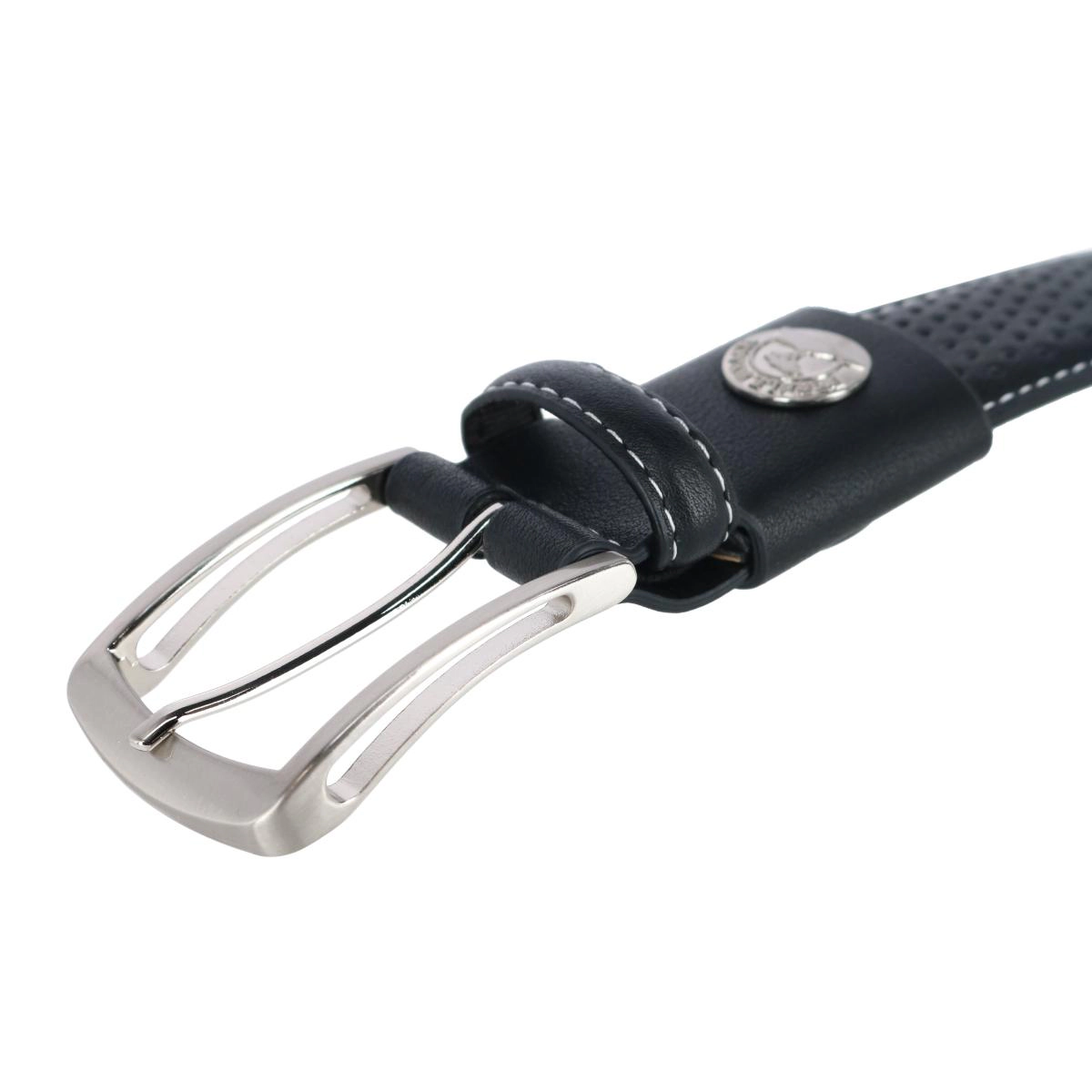 Pebble Beach Men's 35mm Perforated Leather Stretch Golf Belt