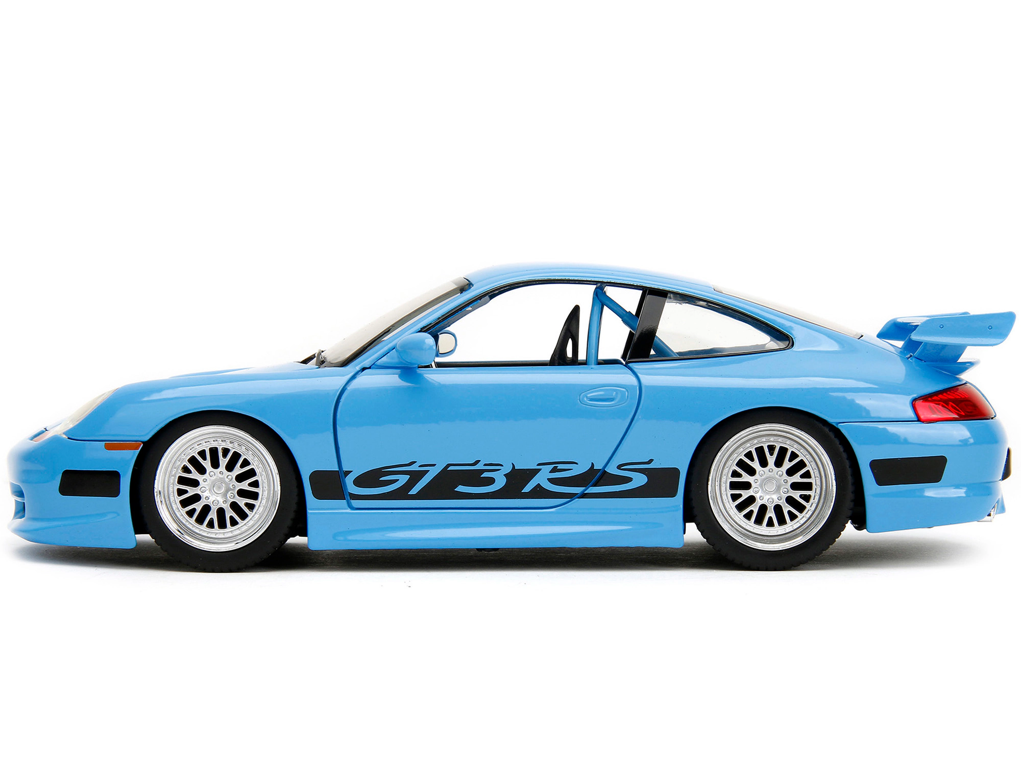 Jada Porsche 911 Gt3 Rs Light Blue With Black Accents "Fast & Furious" Movie 1/24 Diecast Model Car By Jada