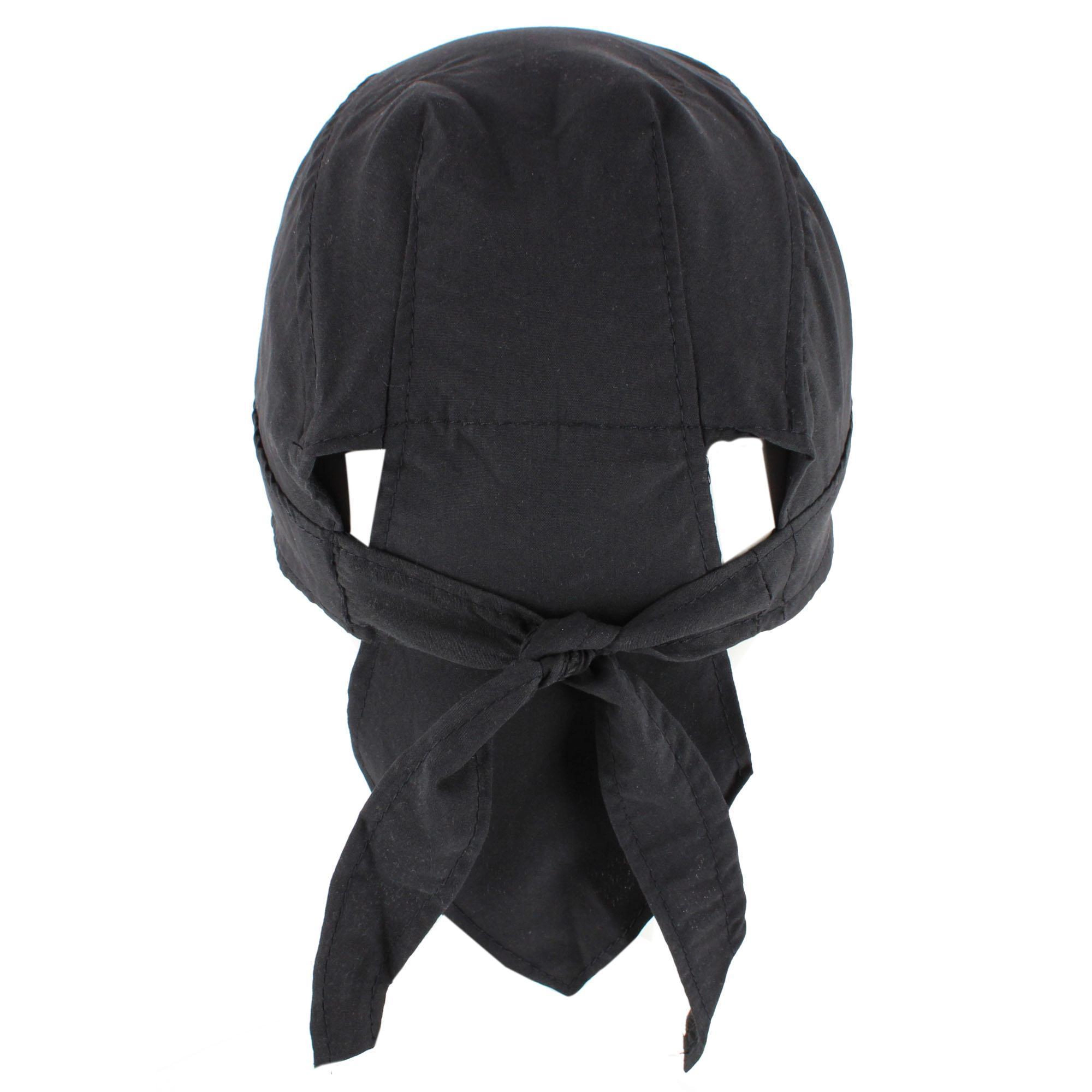 CTM® Men's Cotton Blend Skull Cap Durag with Breathable Lining