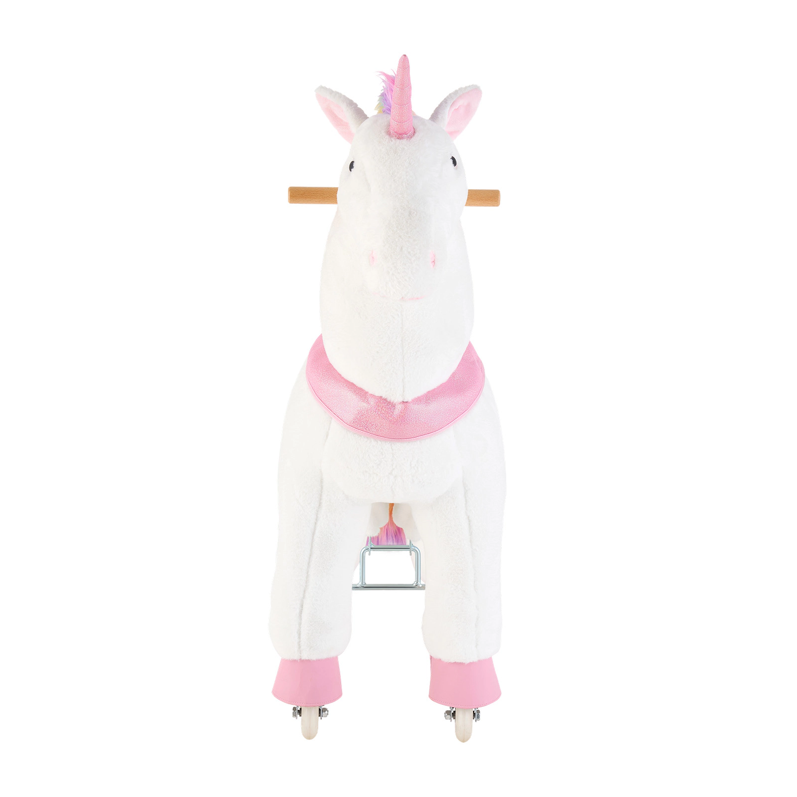 HONGGE Ride On Horse Riding Toys for Kids, No Battery Required, Smooth Wheels, Max Load Capacity for Ages