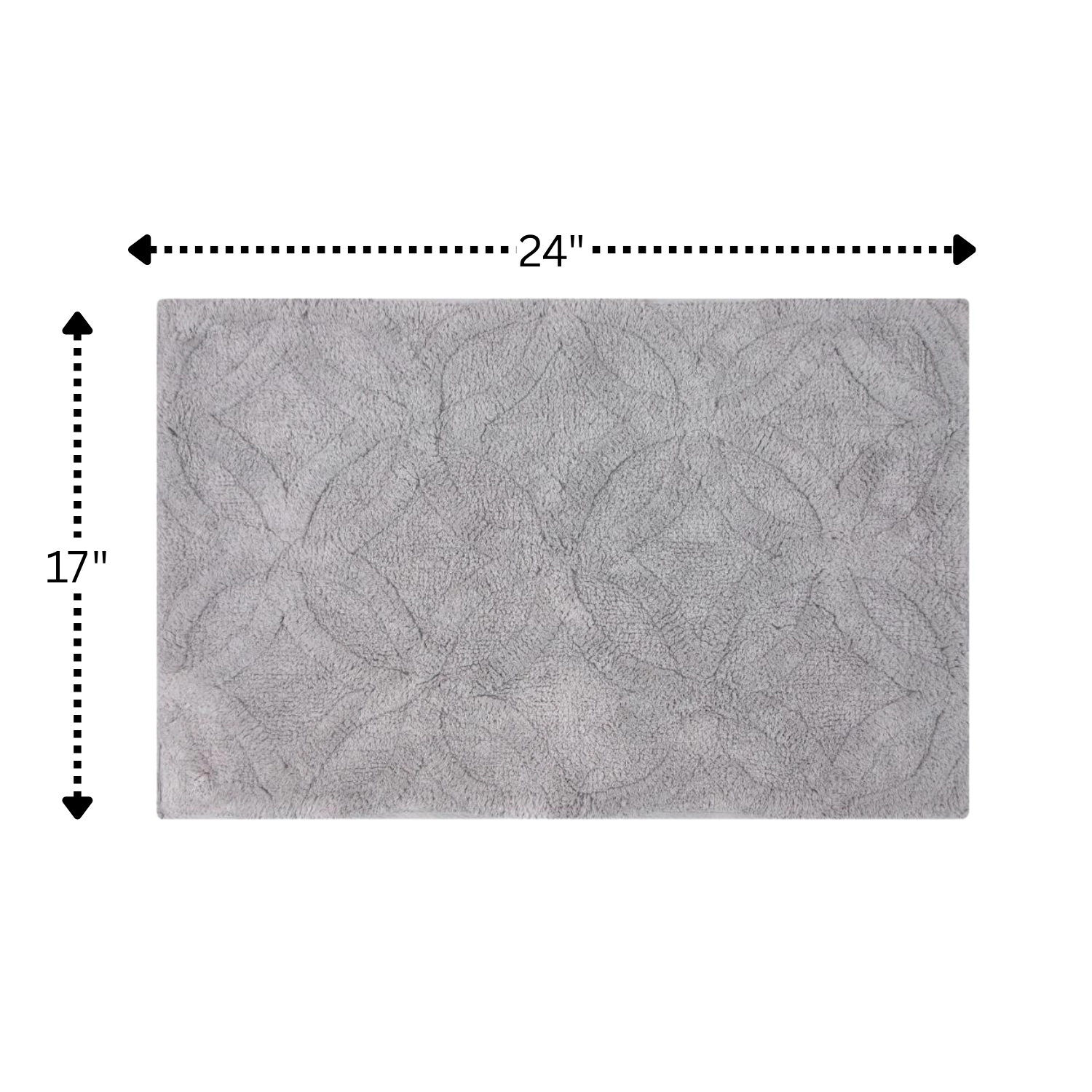 Arch Bath Rug Cotton Non Skid Back by Knightsbridge