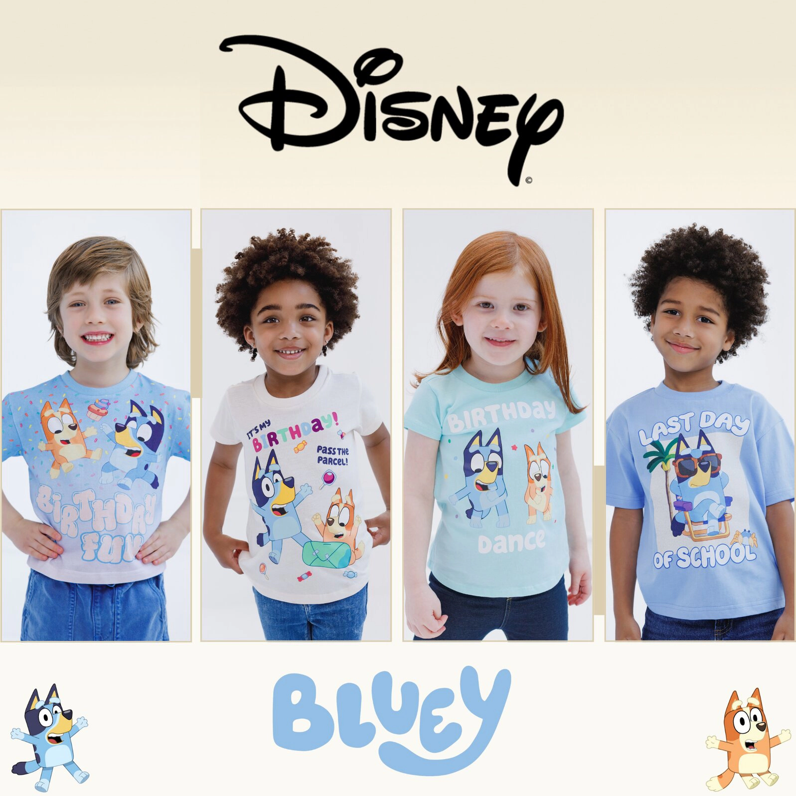 Bluey Holiday and Birthday Short Sleeve T-Shirt