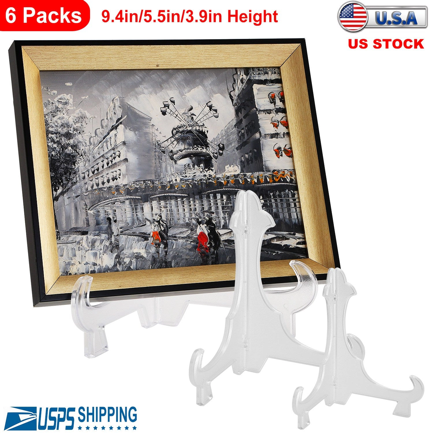 GBruno 6-Piece Display Easel Stand Set