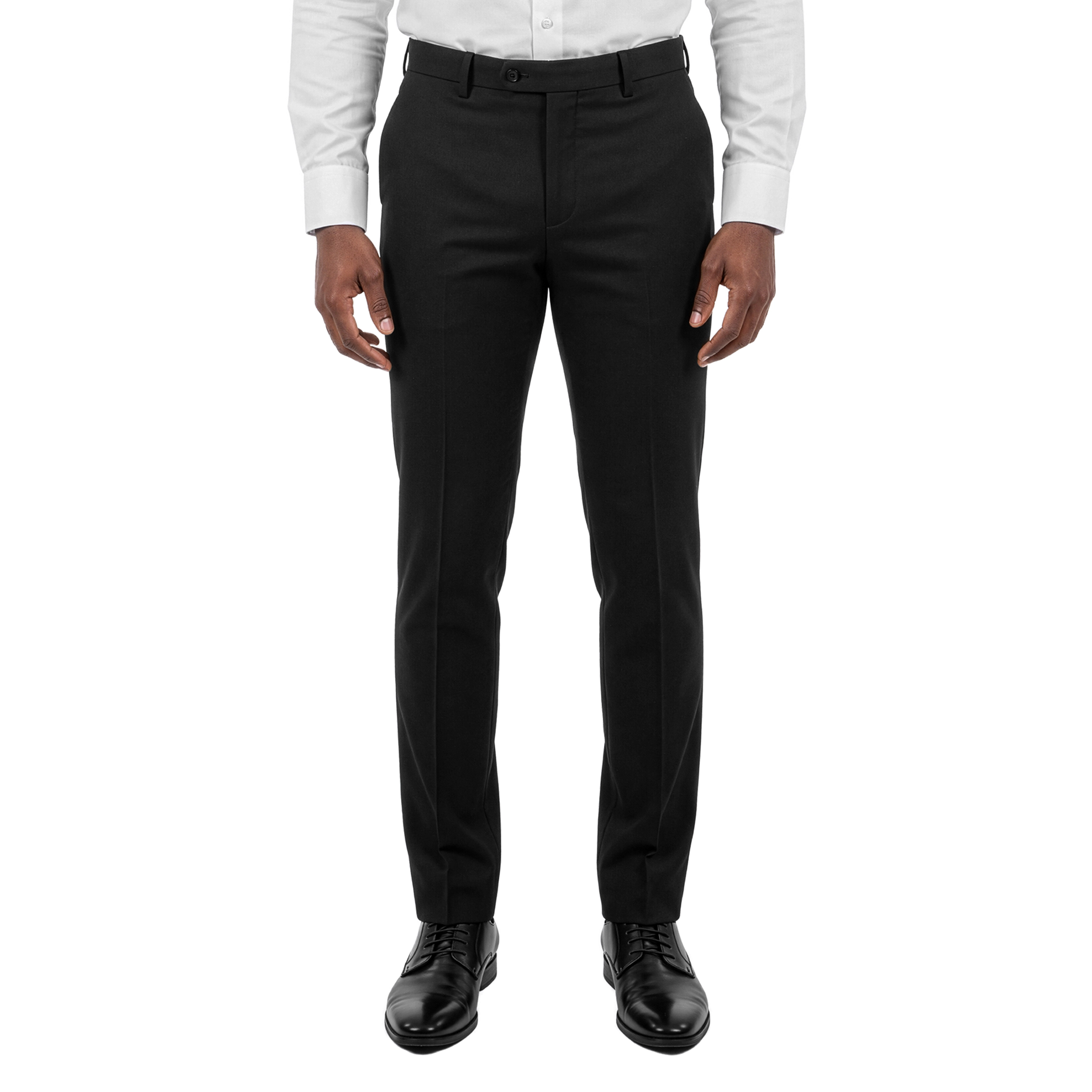 Tazzio Men's Hemmed Ultra-Slim Dress Pants, Flat Front