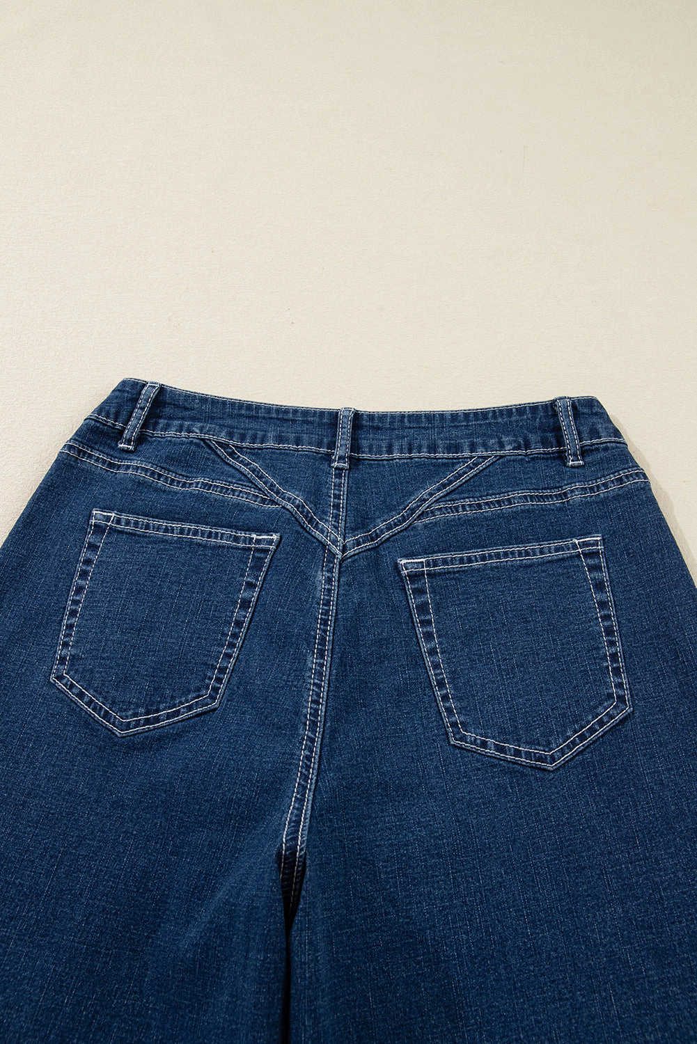 Threaded Pear Women's Daria Detail Loose Cuffed Jeans