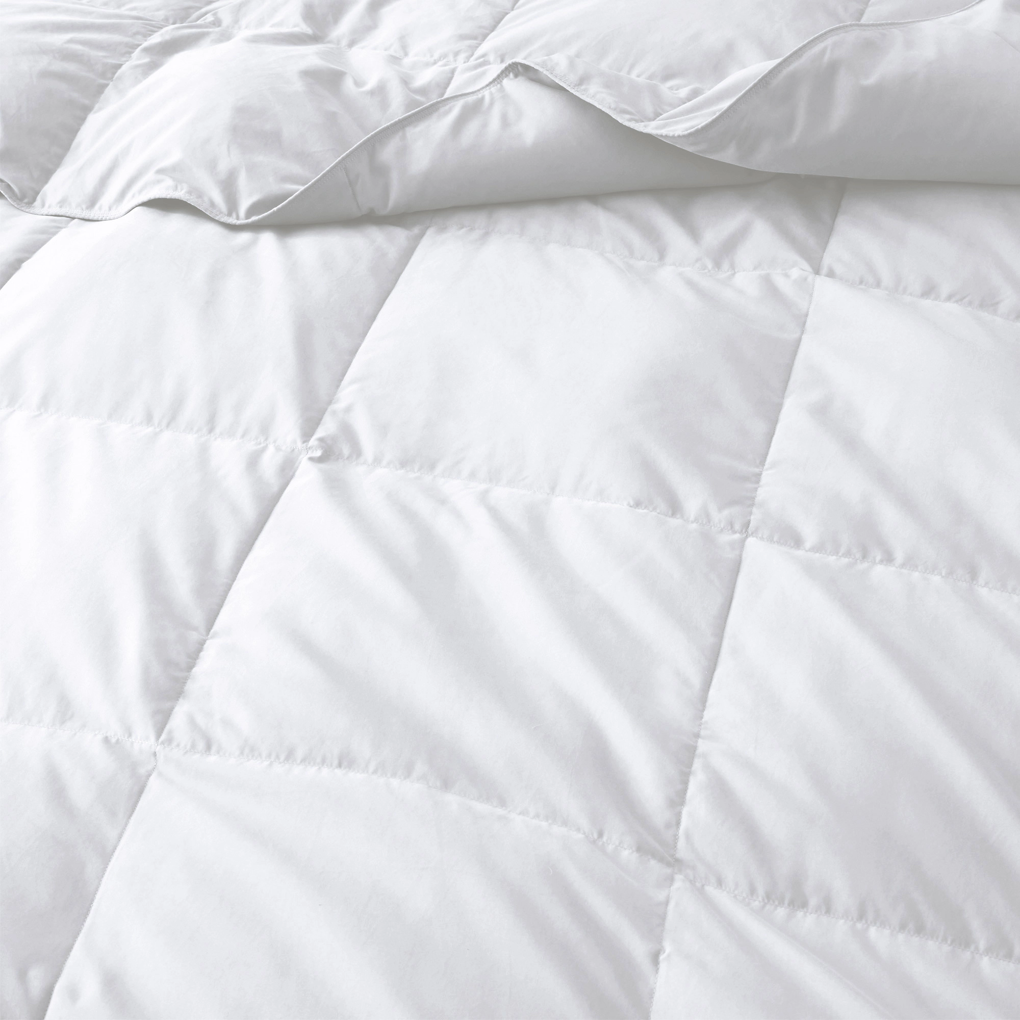 Unikome Lightweight White Goose Down Feather Fiber Comforter – Soft, Breathable & Noiseless Duvet