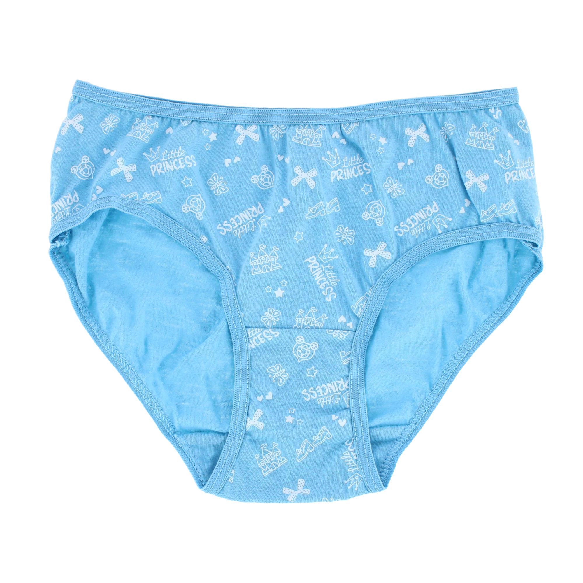 Mamia Girl's Cotton Princesses Bikini Panty (6 Pack)