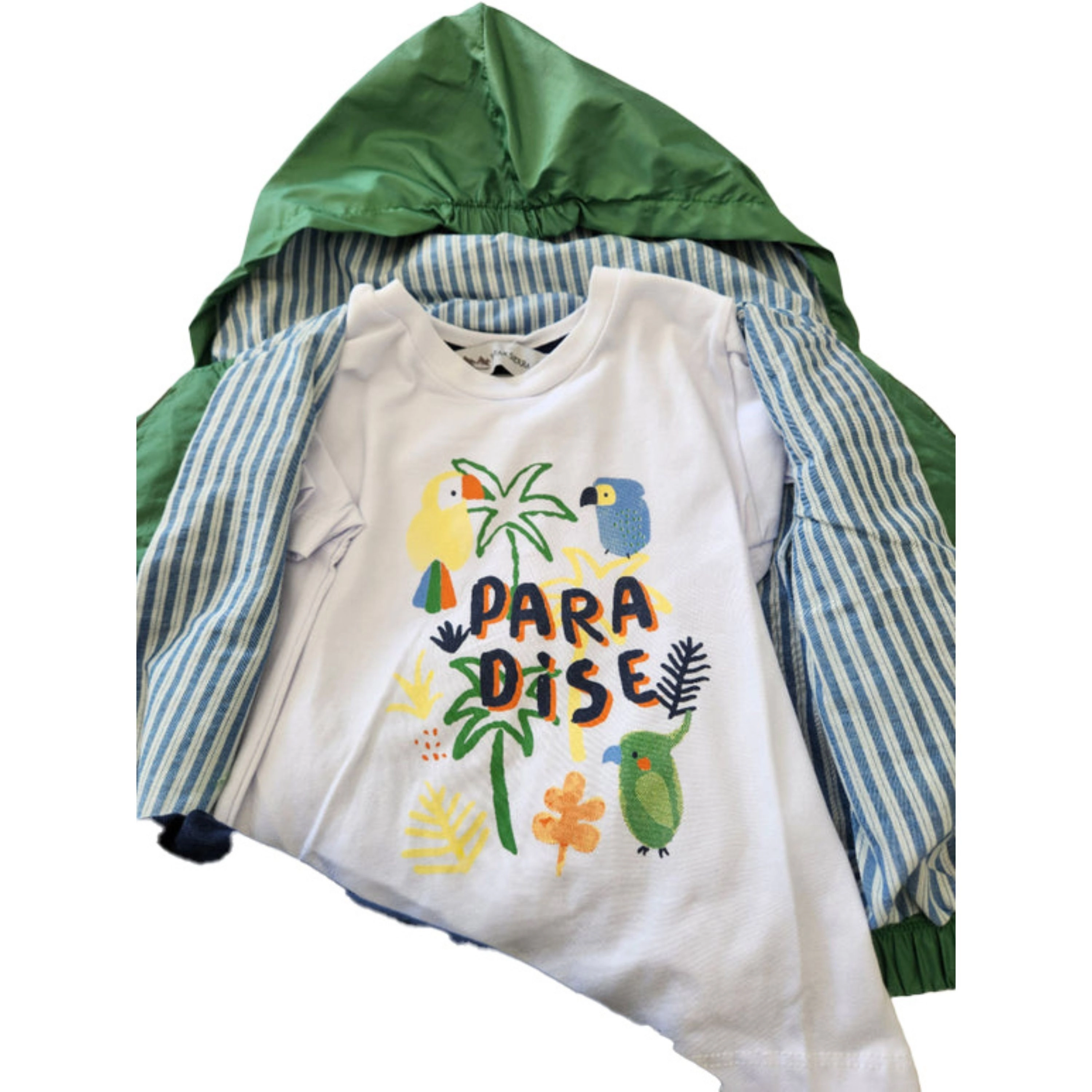 Wear Sierra Boys Infant Toddler Hooded Windbreaker 3‑Piece Set