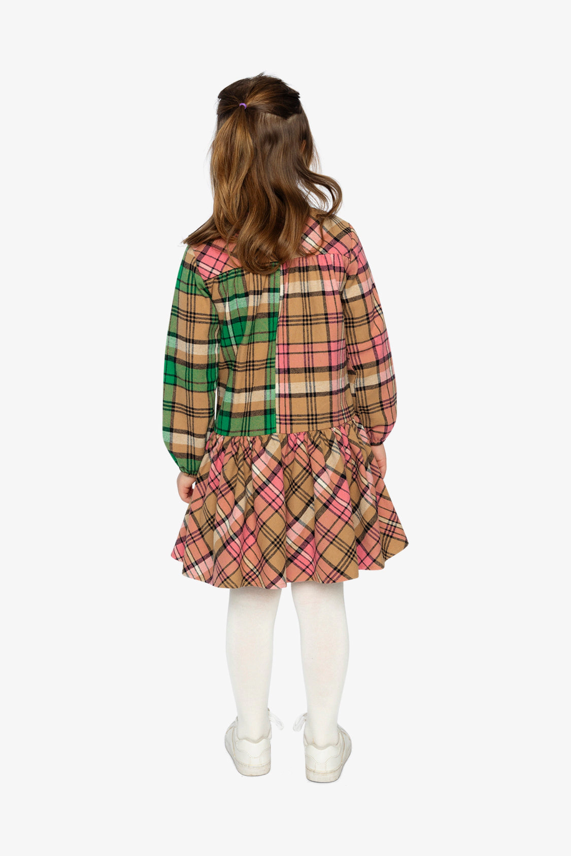 Deux par Girls Button-Front Plaid Shirt Dress