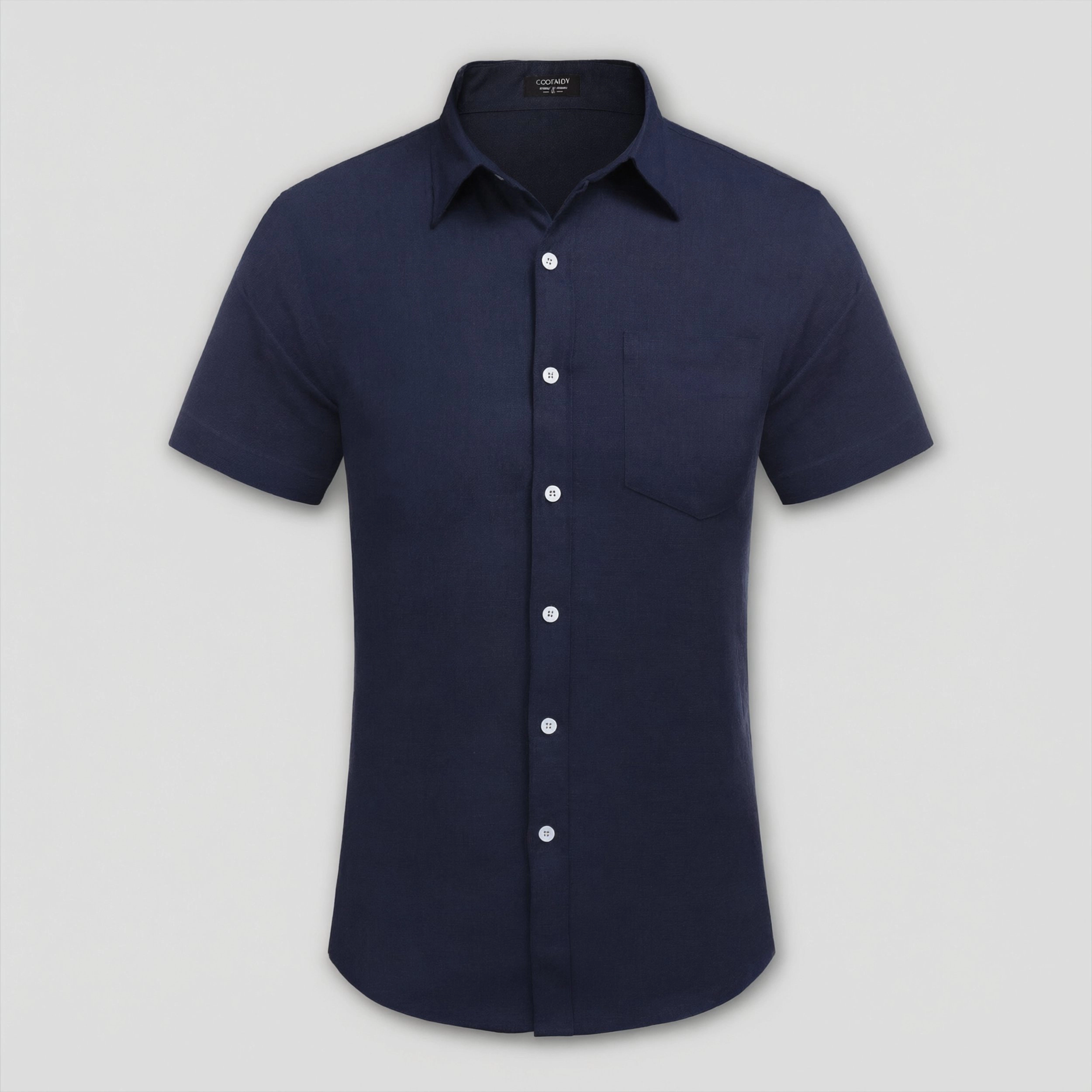 COOFANDY Mens Classic Short Sleeve Shirts  Button Down Collared Casual Tops