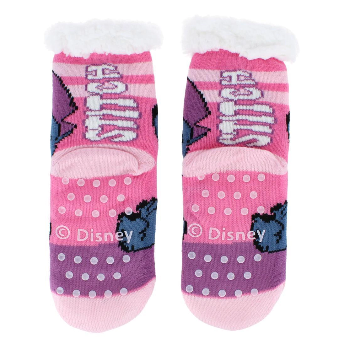 Textiel Trade Girl's Disney Lilo & Stitch Sherpa Lined Slipper Socks