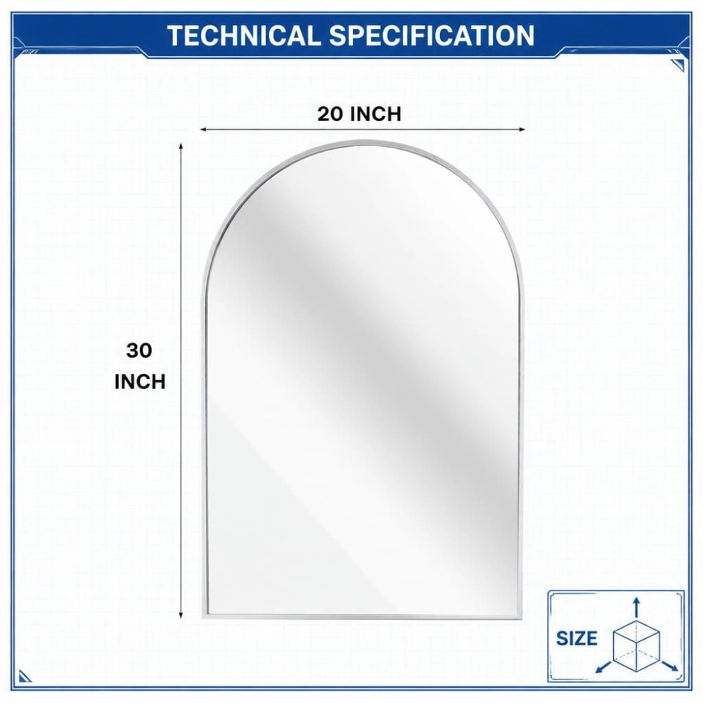 ELEMENT ACE Rectangular Wall Mounted Bathroom Mirror