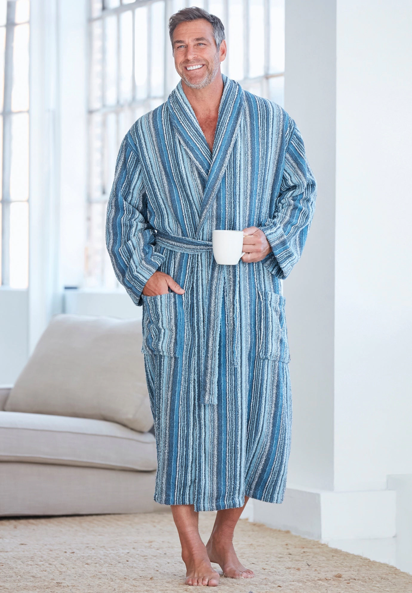 KingSize Men's Big & Tall Terry Bathrobe with Pockets