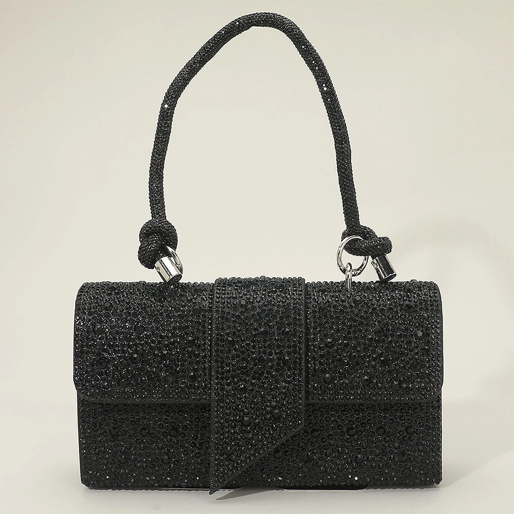 Fashnzfab Bling Studded Evening Crossbody Shoulder Bag 8.75" X 5" 2.5"