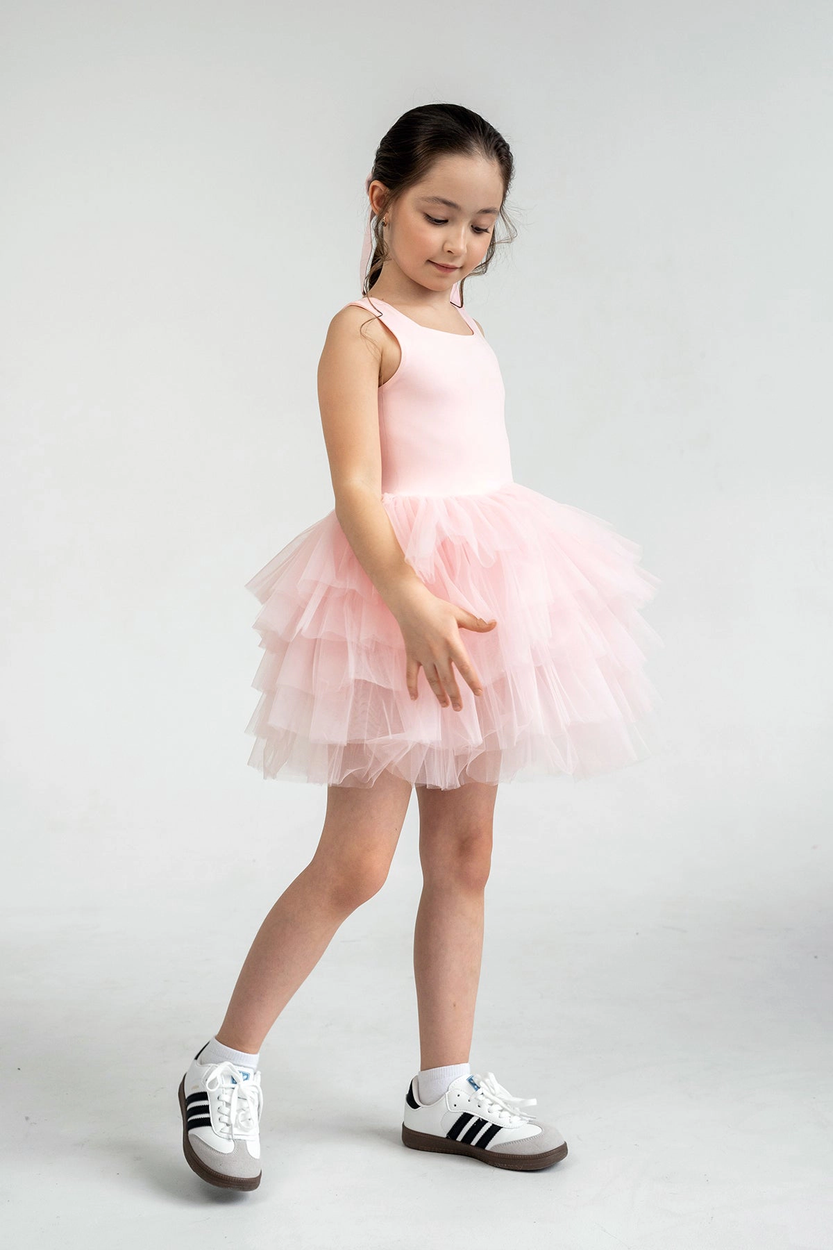Mini Celebrities Girls Pink Rose Tutu Dress