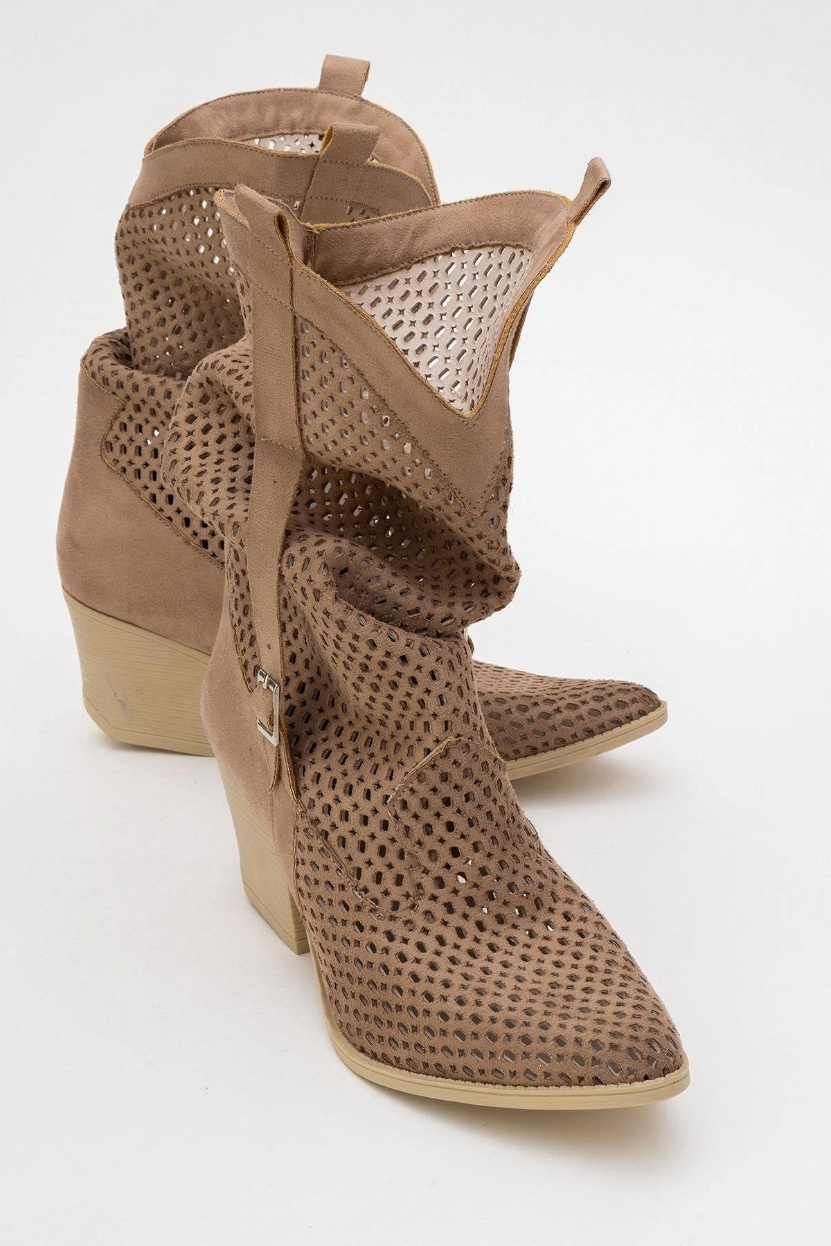 Prologue Shoes Womens Larry Western Cut-Out Summer Boots