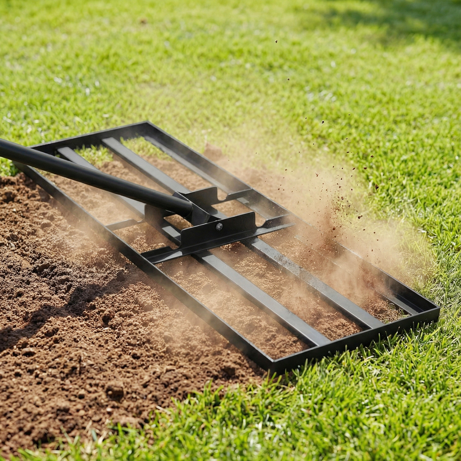 LJG 30 x 10 Inch Heavy Duty Lawn Level Tool with 69 Handle