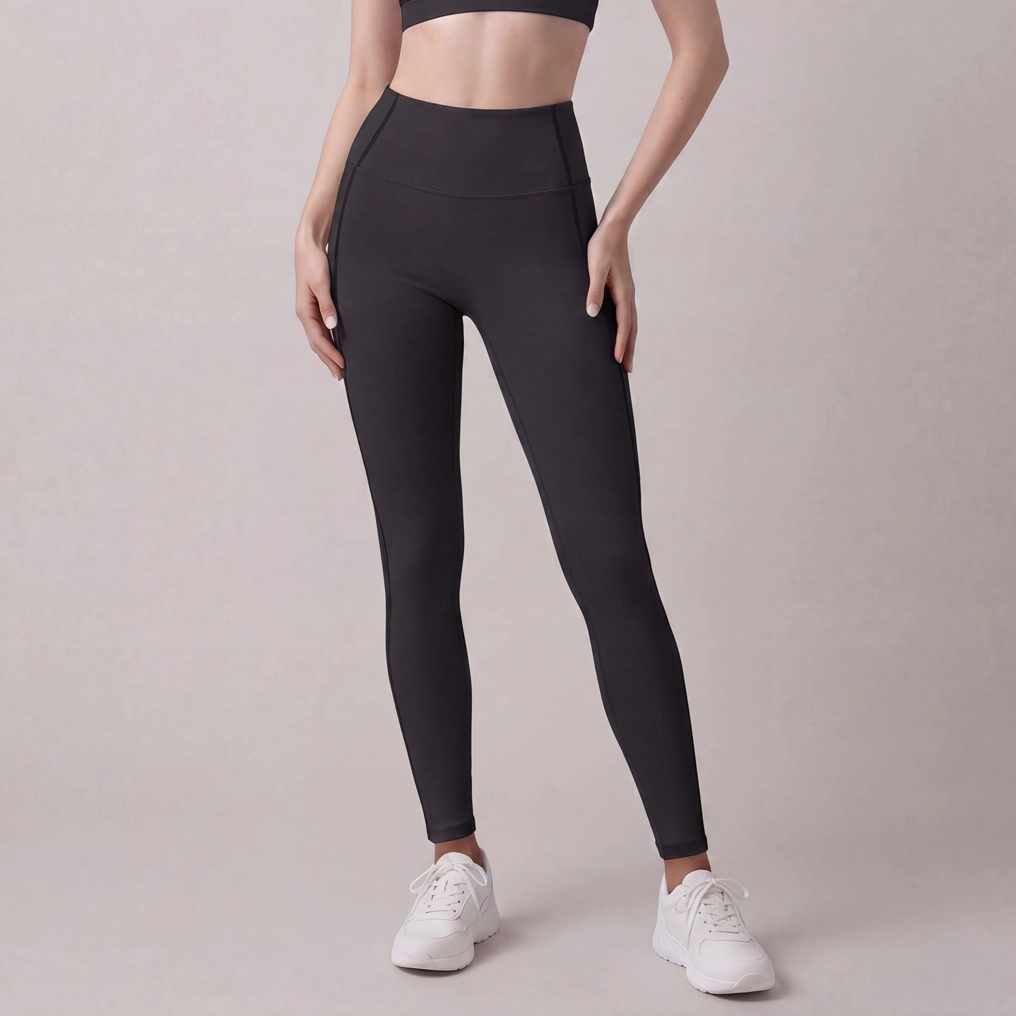 Anna-Kaci Women's High-Waist Full-Length Active Leggings with Contour Seams for Workout and Everyday Wear