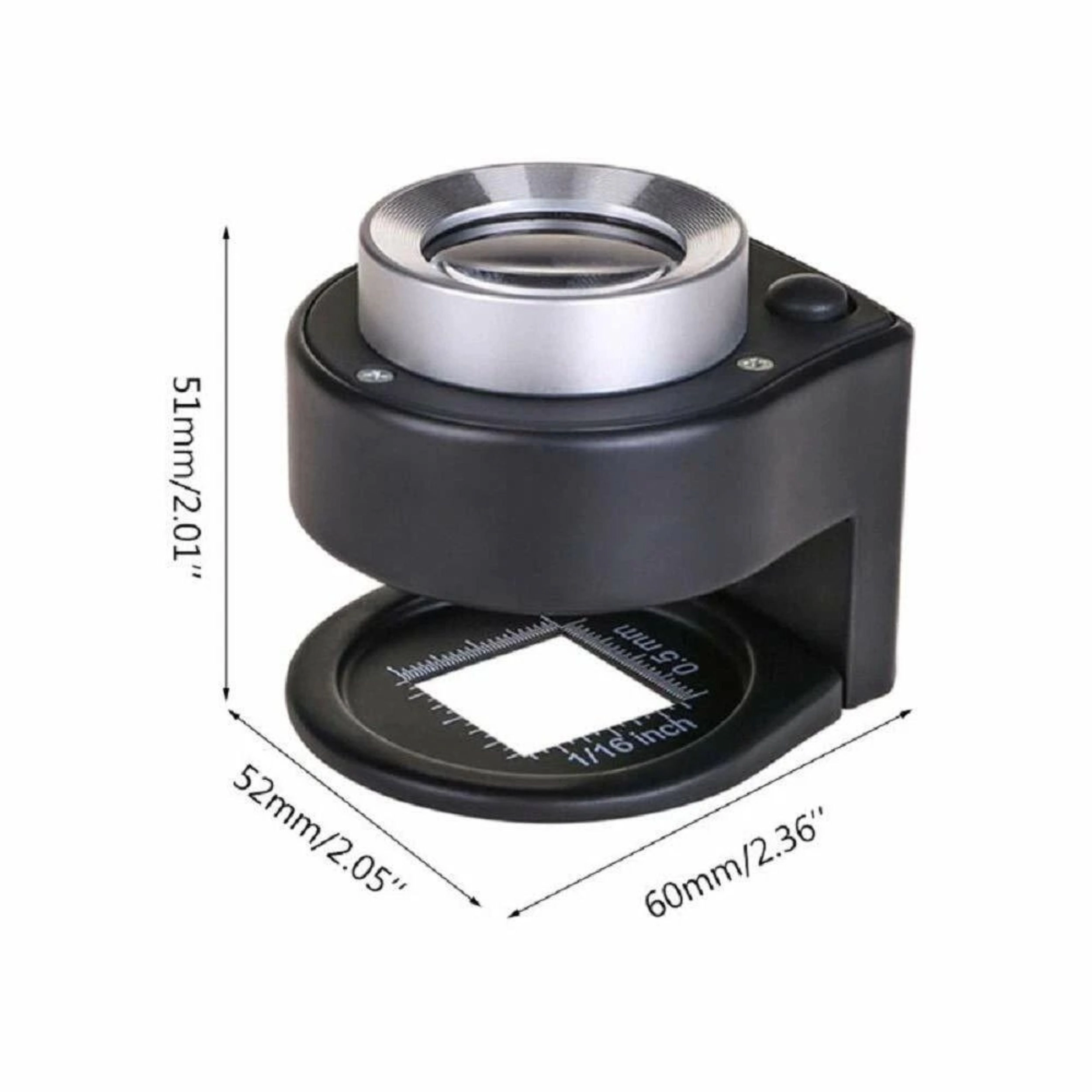 Home Collection 30X Folding Loupe Magnifier with 6 LED and UV Lights