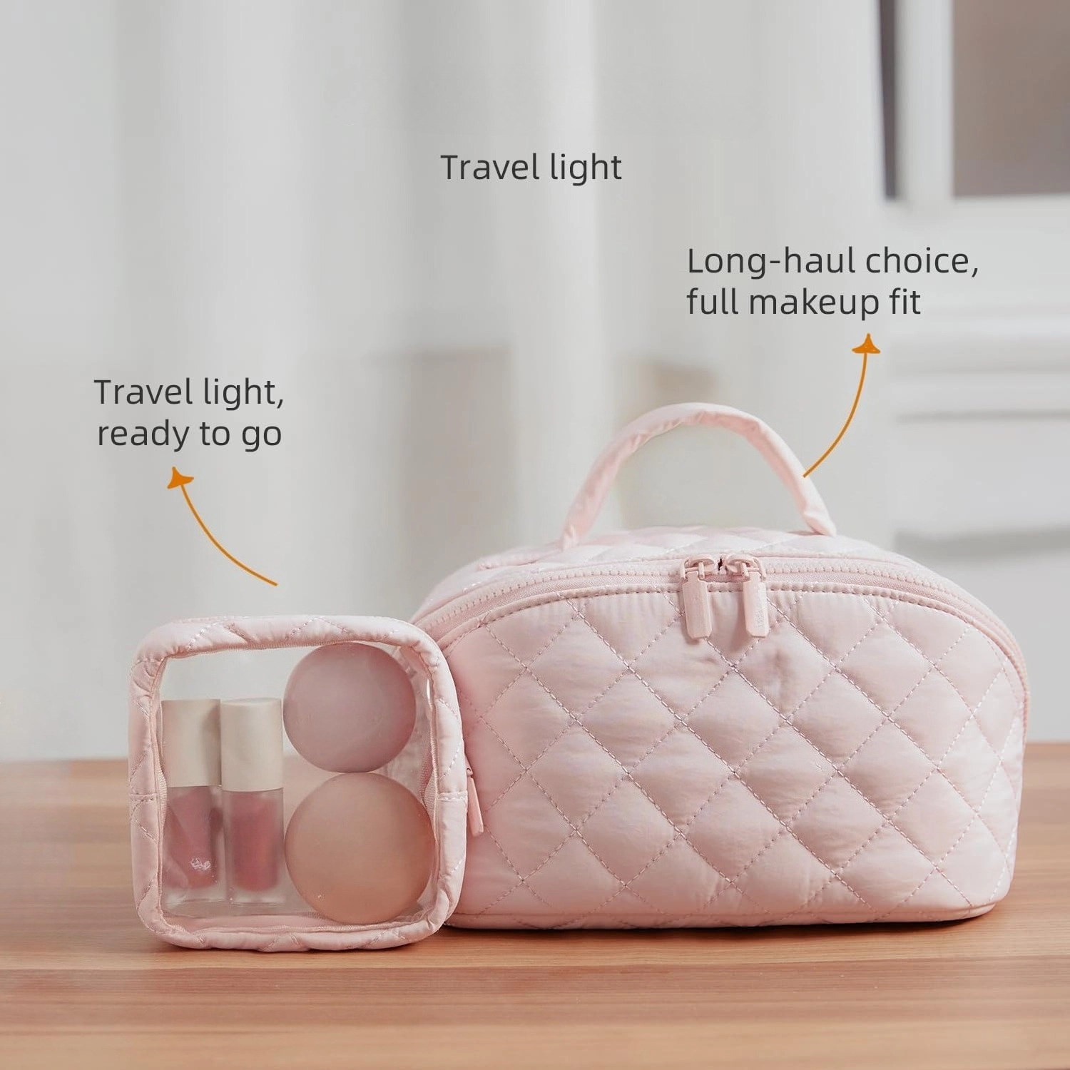ASSTD NATIONAL Women's Travel Makeup Bag
