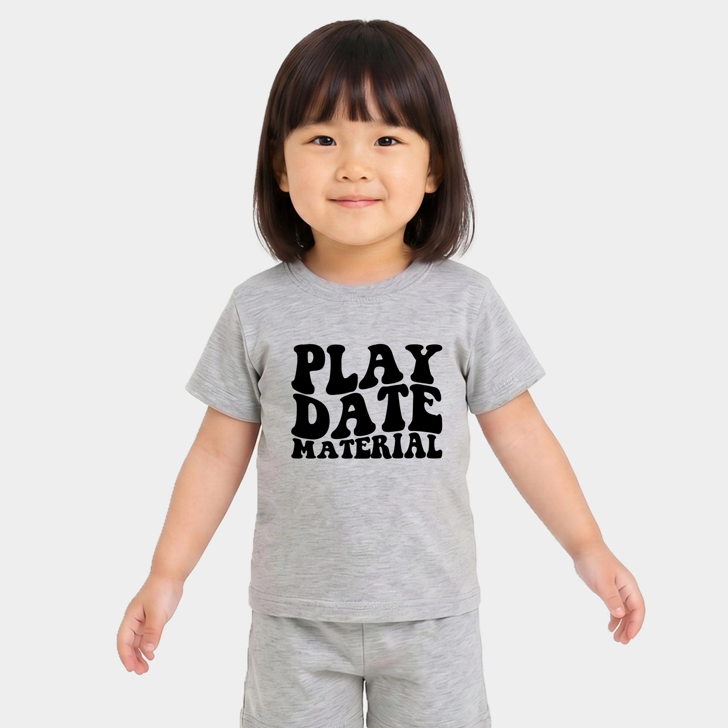 The Juniper Shop - Toddler Crew Shorts Set Play Date Material