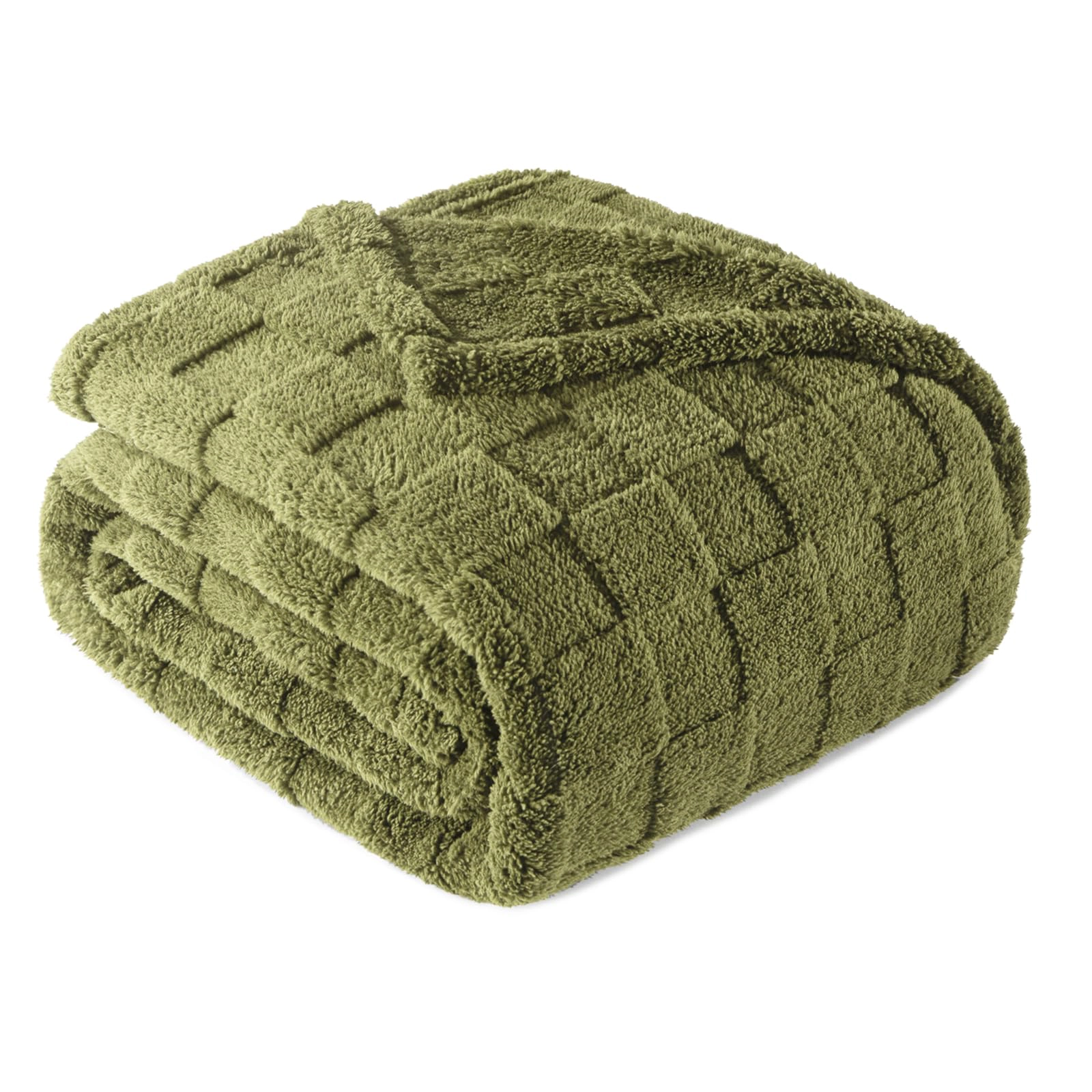 CovertSafe Checkered Fleece Throw Blanket For Couch