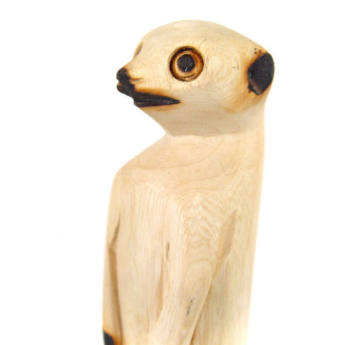 Mbare Hand Carved Standing Meerkat