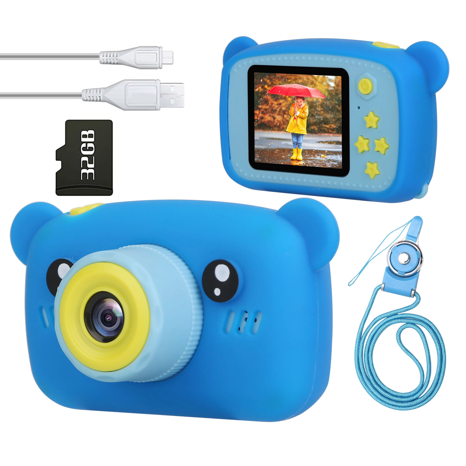 GBruno 2-in-1 Kids Digital Camera With 32GB Card