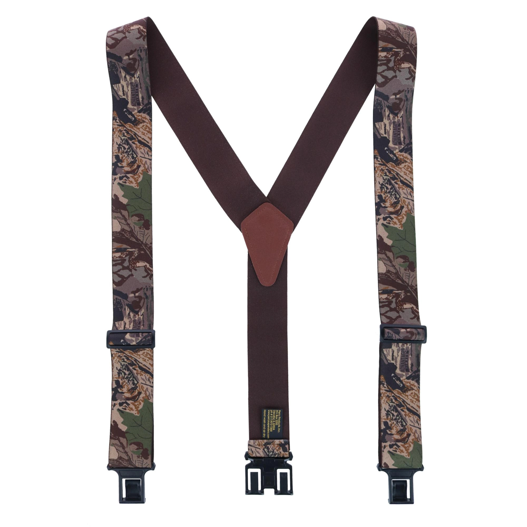 Perry Suspenders Men's Elastic Hook End Camo Suspenders (Tall Available)