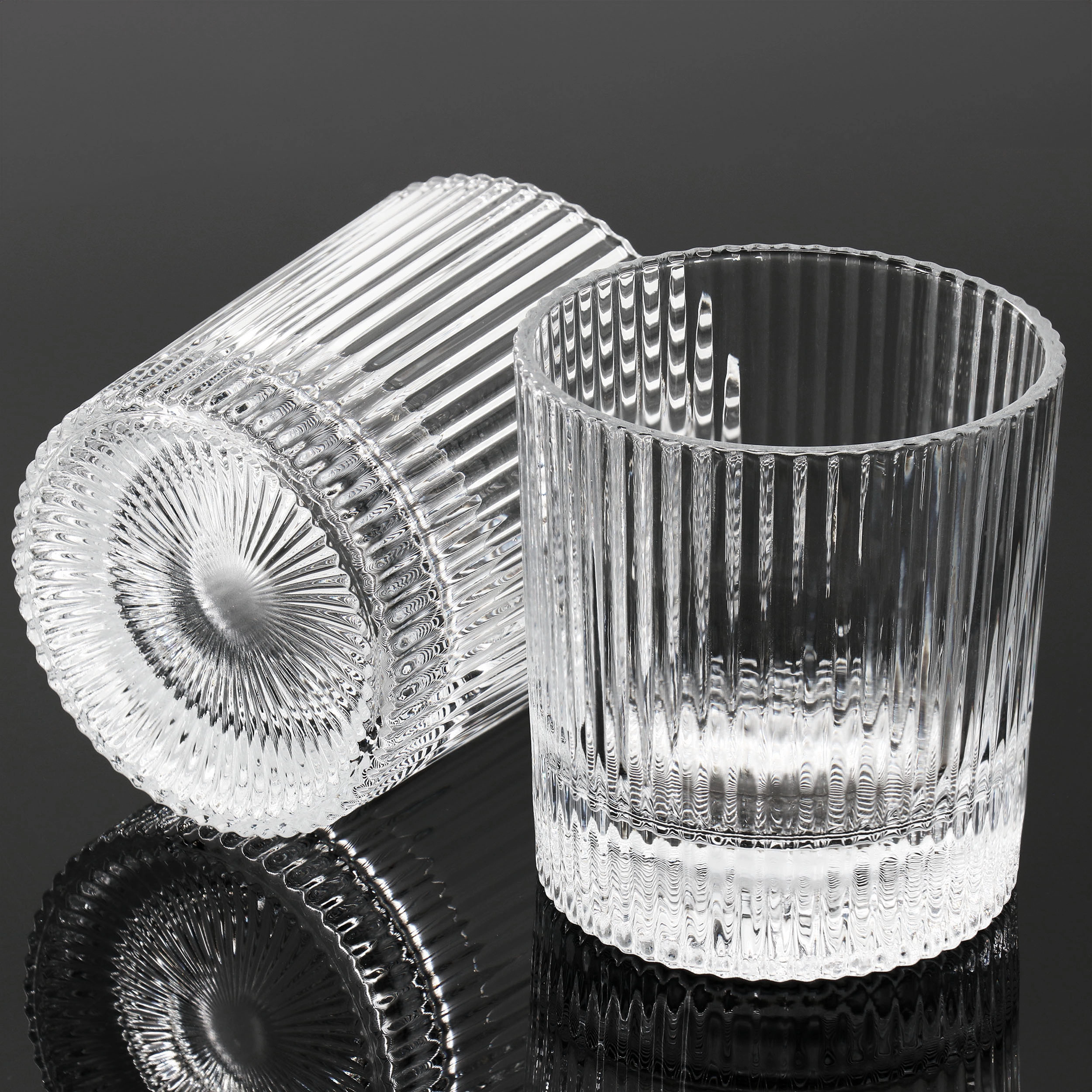 Gibson Home Acropolis 5 Piece Decanter and Double Old Fashioned Glasses Set